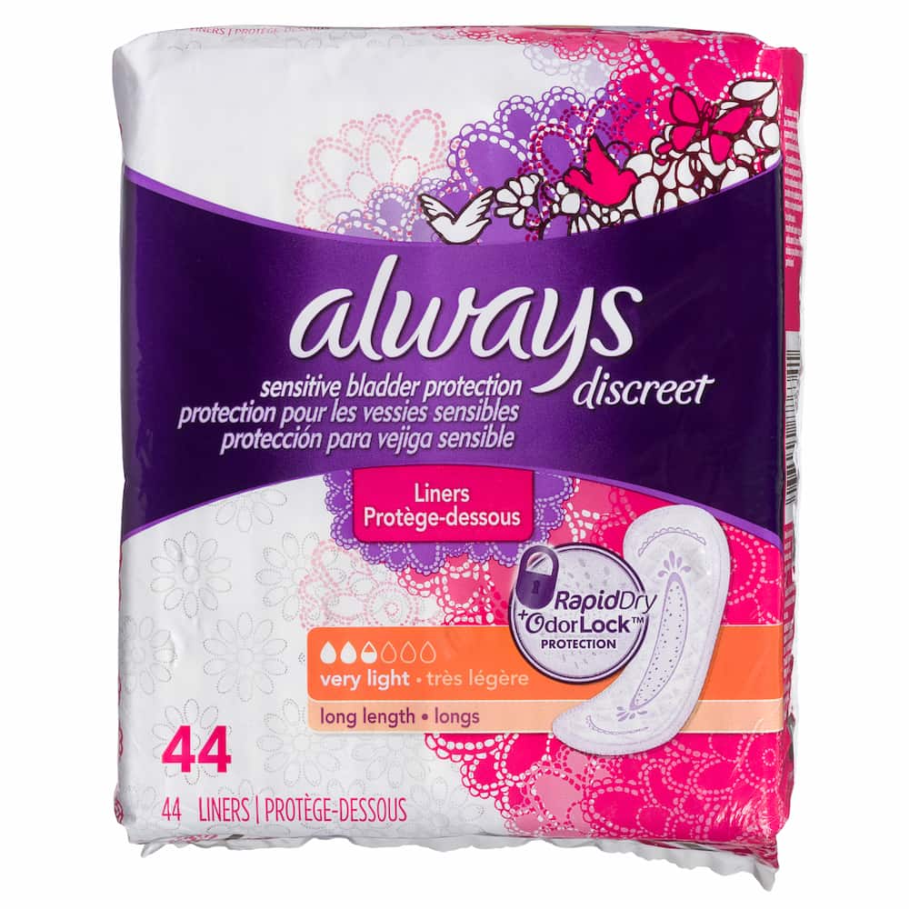 Always Discreet Liners Very Light Long Length - 44s