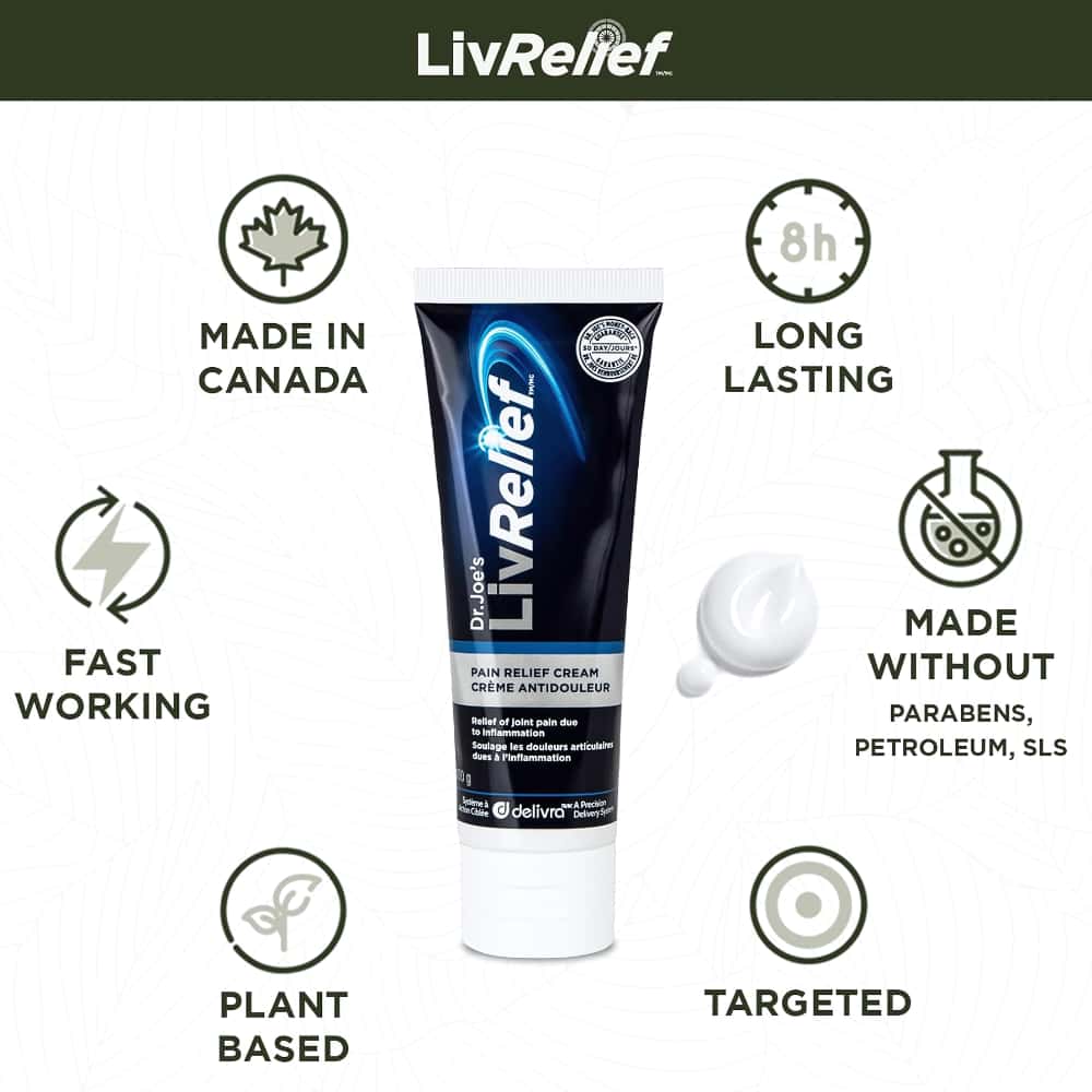 Dr. Joe's LivRelief Pain Relief Cream - 50g