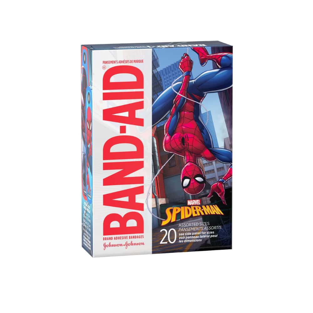 Adhesive Bandages for Kids, Marvel Spiderman