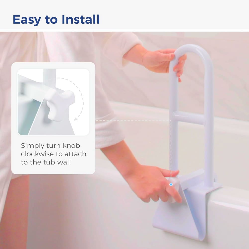 DRIVE BATHTUB SAFETY RAIL CLAMP ONDRIVE BATHTUB SAFETY RAIL CLAMP ON