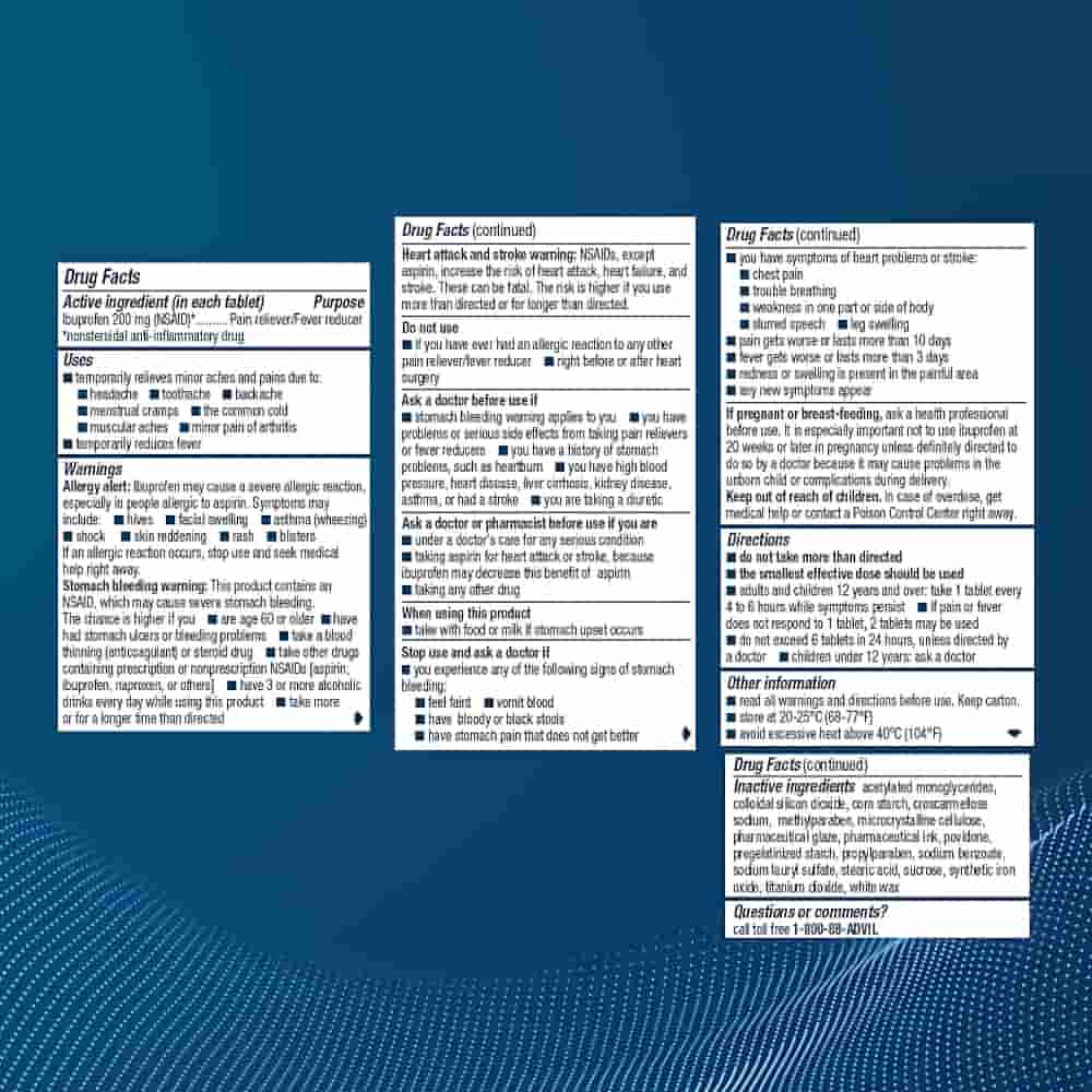 Advil Ibuprofen Tablets - 100s