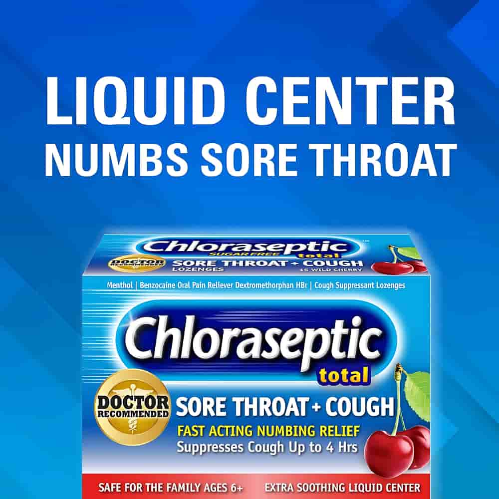 Chloraseptic Sore Throat Lozenges Sucrose Free Berry Cherry