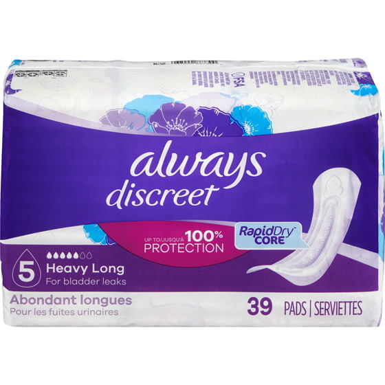 Always Discreet Pads Maximum Long Length Pads - 39s