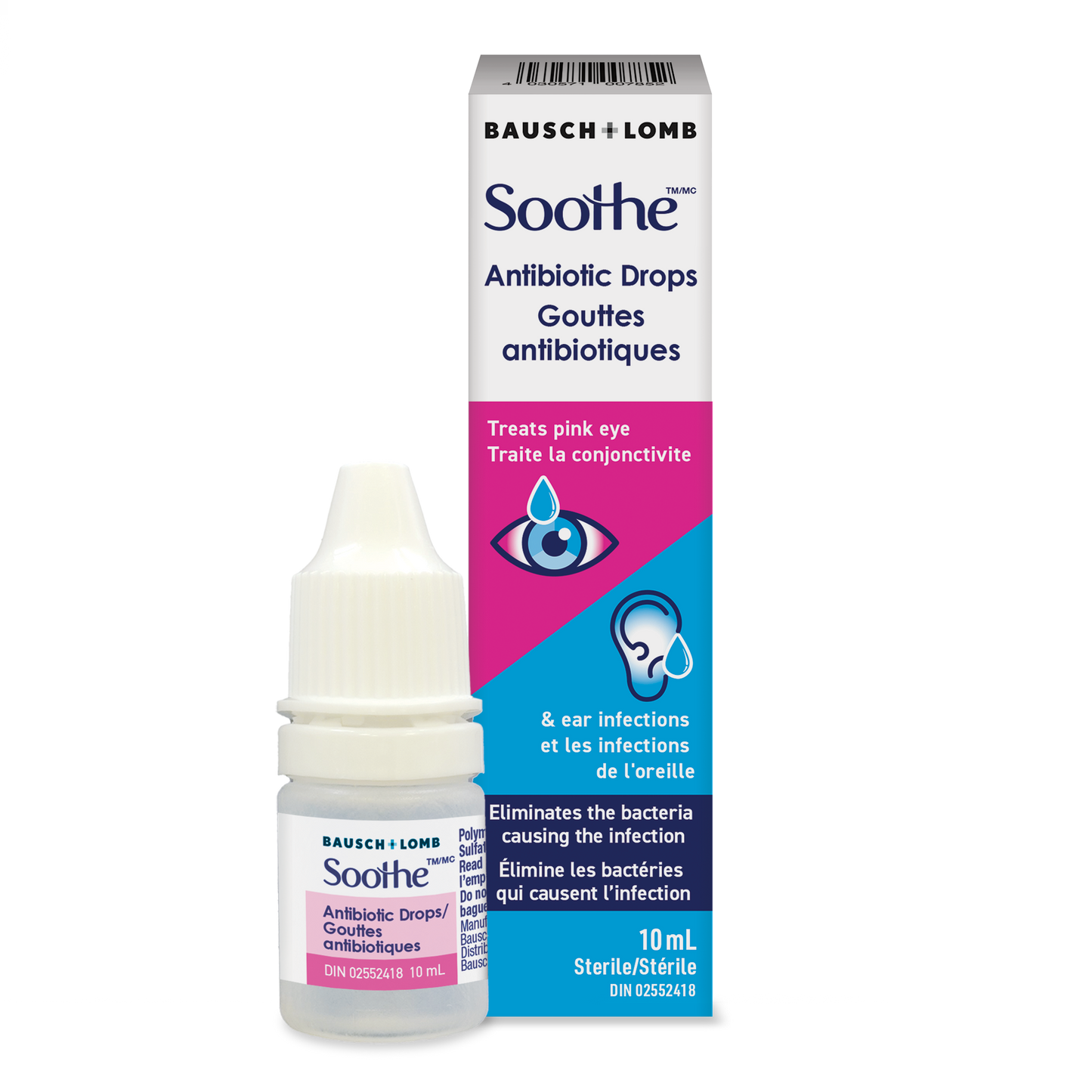 Polysporin Plus Pain Relief Ear Drops, 10mL