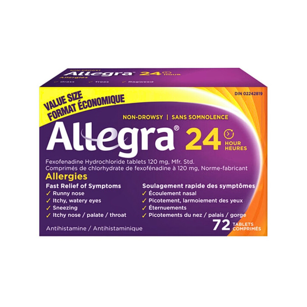 24 Hour Allergy Medication, 120 mg