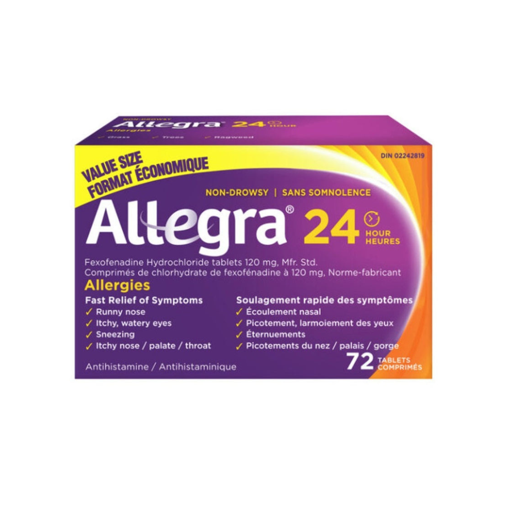 24 Hour Allergy Relief Tablets, 120 mg