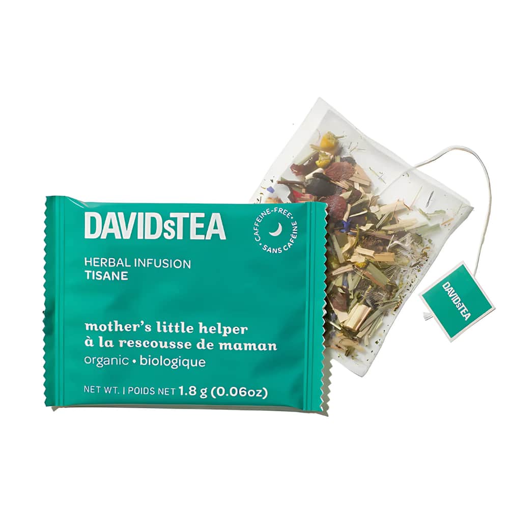 DAVIDsTEA Herbal Infusion Tisane - Mother's Little Helper - 12's