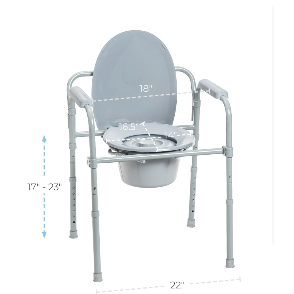 Drive Folding Steel Commode