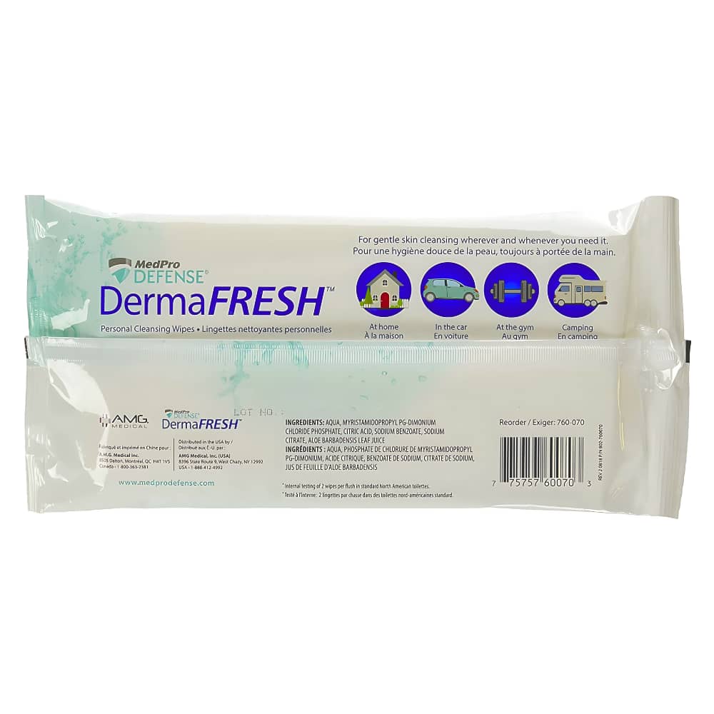 DERMAFRESH FLUSHABLE WIPESDERMAFRESH FLUSHABLE WIPES