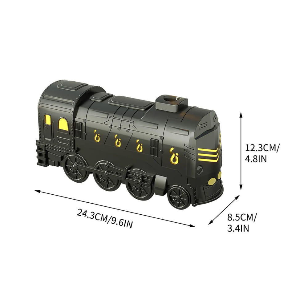 COM1950s Wireless Lights with Remote Control Train Aromatherapy Machine Colorful Train Humidifier with Remote Control Retro Steam Train Home Decor
