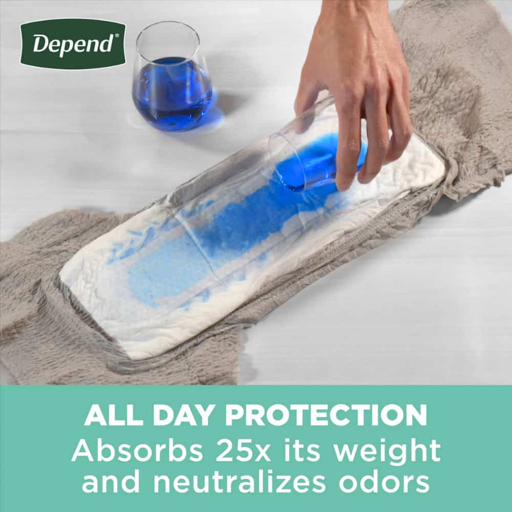 Depend Fresh Protection Incontinence Underwear for Men - Maximum Absorbency - Small/Medium - 32 Count