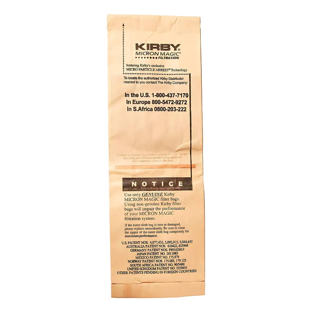 9 Kirby Sentria Micron Magic G3-6 G4 G5 Vacuum Bags 197394 + 1 kirby belt 301291