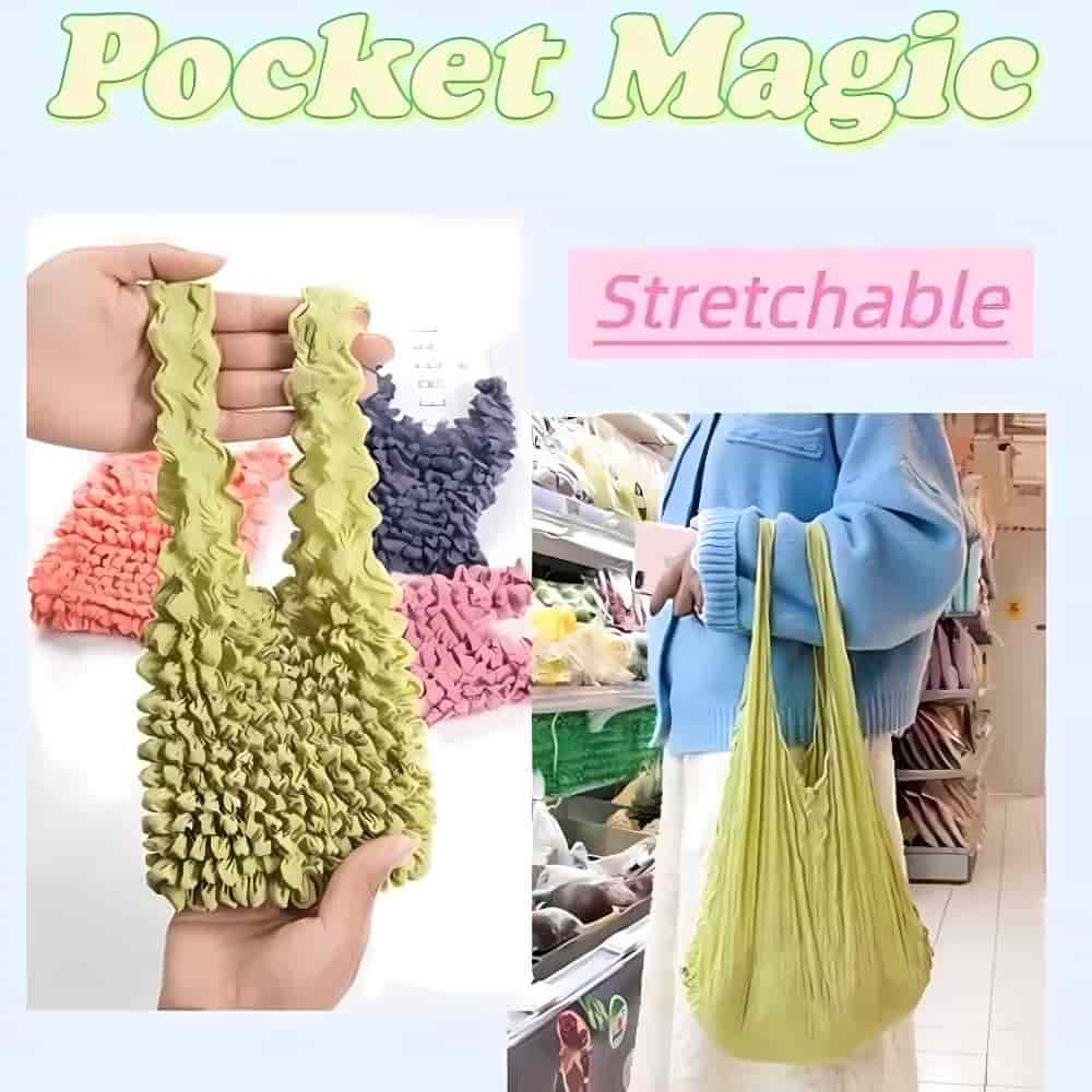 CMrtew Magic Stretch Pleated Bag