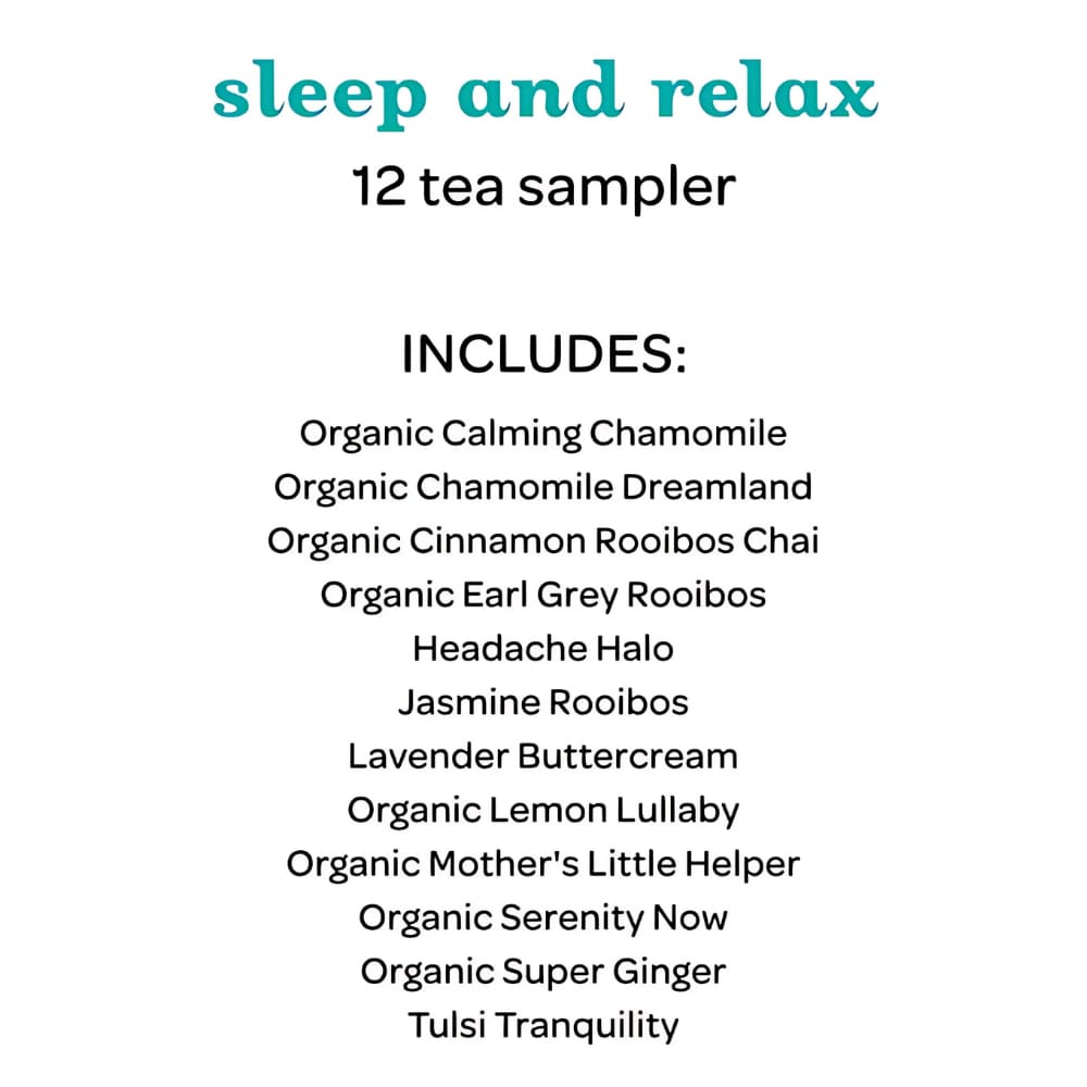 DAVIDsTEA Tea Sampler - Sleep and Relax - 12 pack