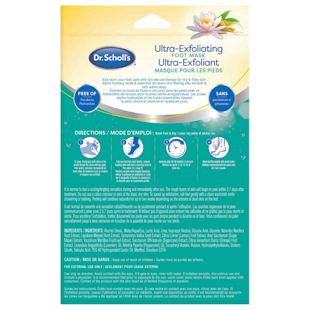 Dr. Scholl's Ultra Exfoliating Foot Mask - 3 pairs