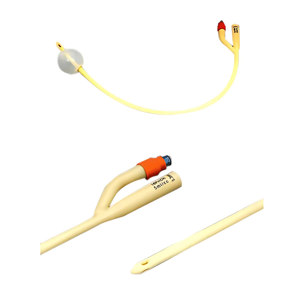 Covidien Kenguard Two-Way Silicone-Coated Latex Foley Catheter - 30cc Balloon Capacity | 22Fr | 3614 | Each
