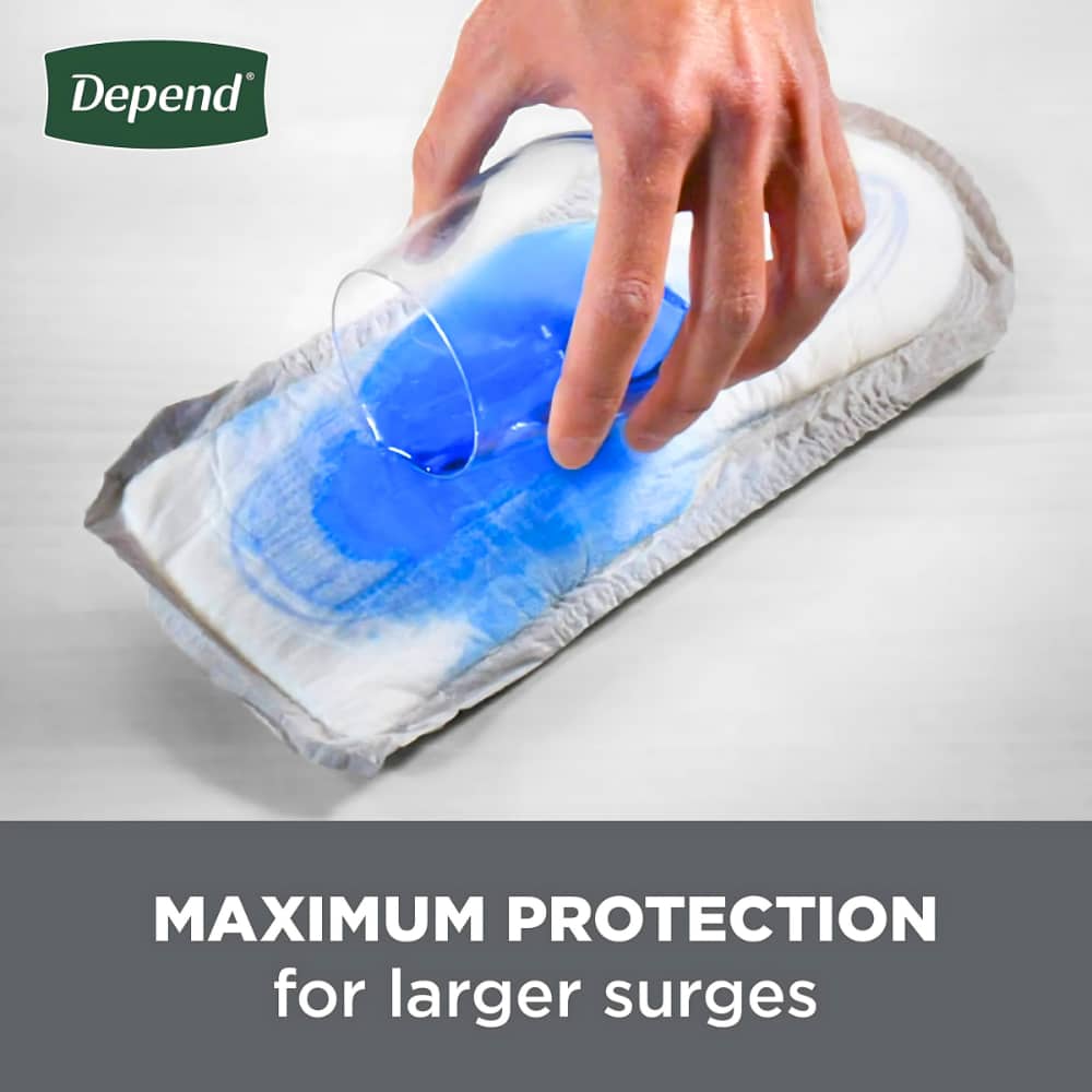 Depend Fresh Protection Incontinence Pads for Men - Maximum - 52's