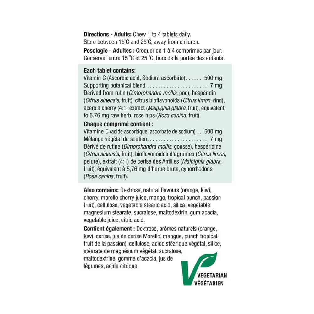 Chewable Vitamin C 500 mg - Mixed 3 Flavours Value Pack