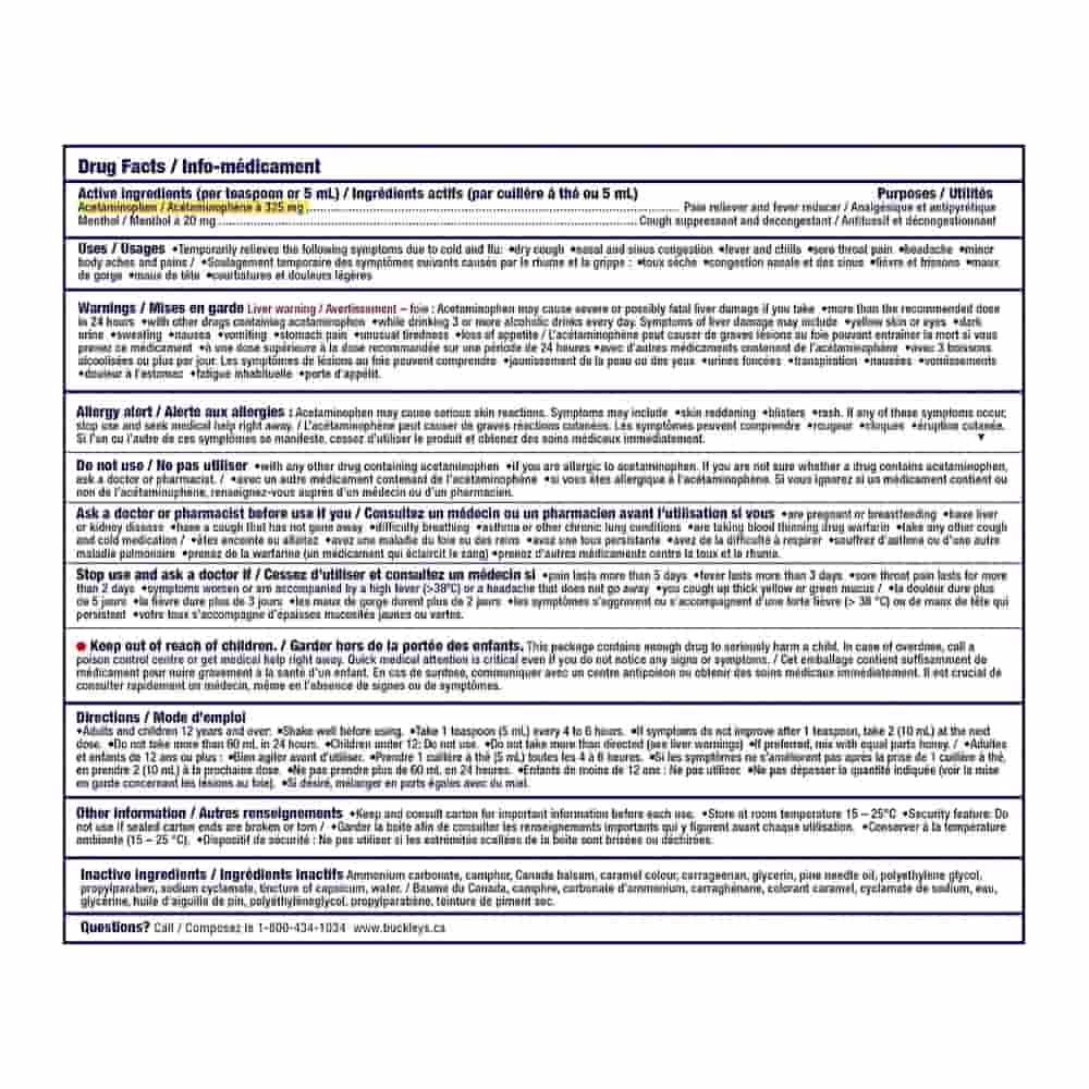 Buckley's Complete Cough Cold & Flu Liquid - 250ml