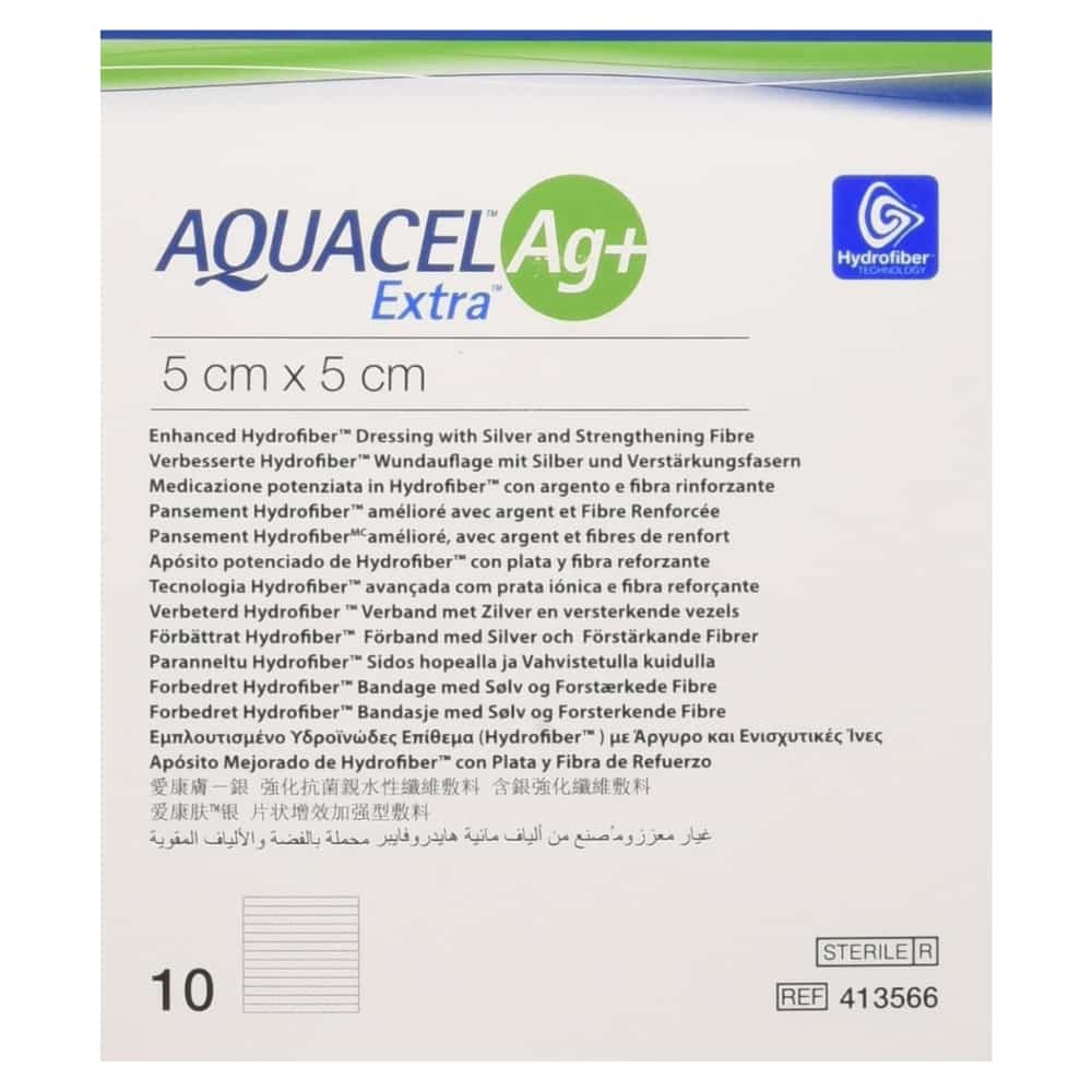 ConvaTec Aquacel Ag Advantage Wound Dressing | 4 x 5 | Each | 422299