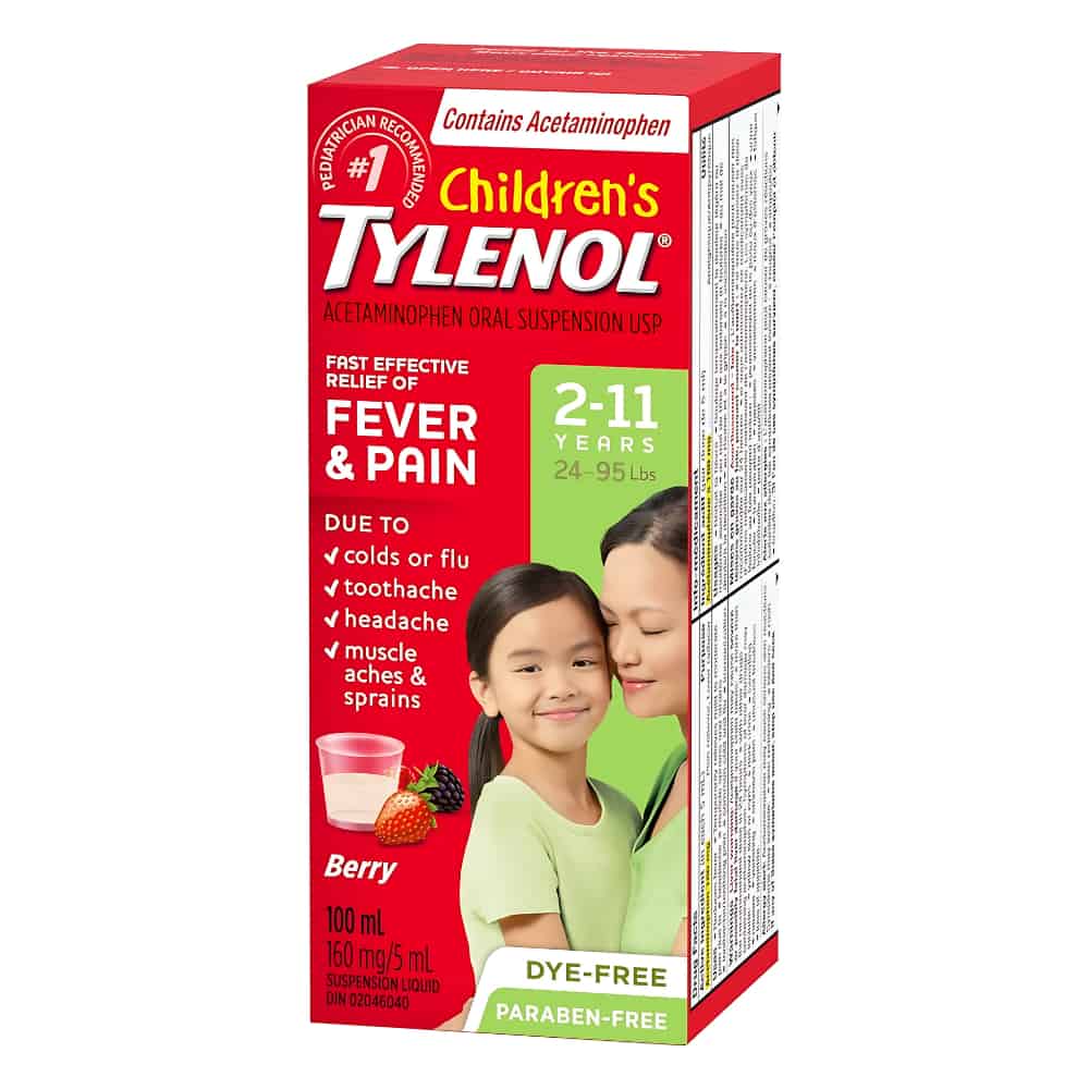 Children's Medicine, Fever & Pain, Dye-Free Berry Liquid