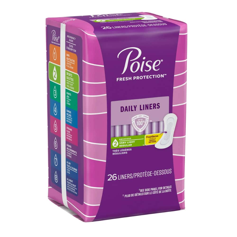 Daily Incontinence Panty Liners, Very Light Absorbency, Regular