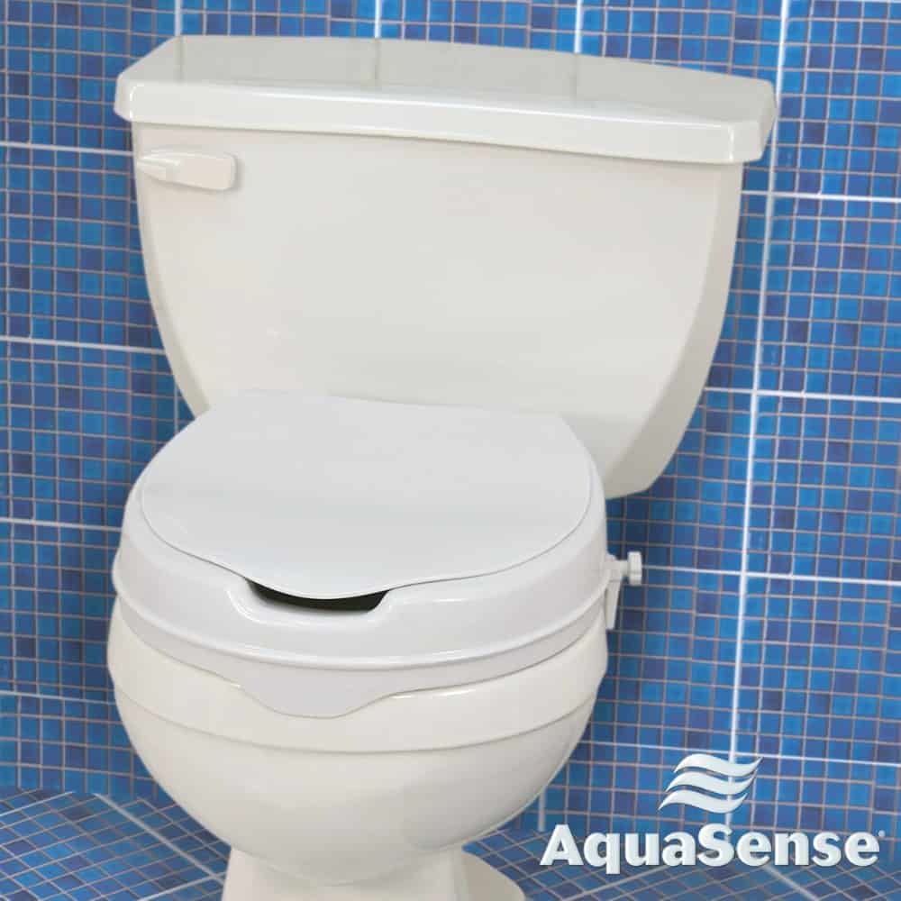 Aquasense Raised Toilet Seat W/lid