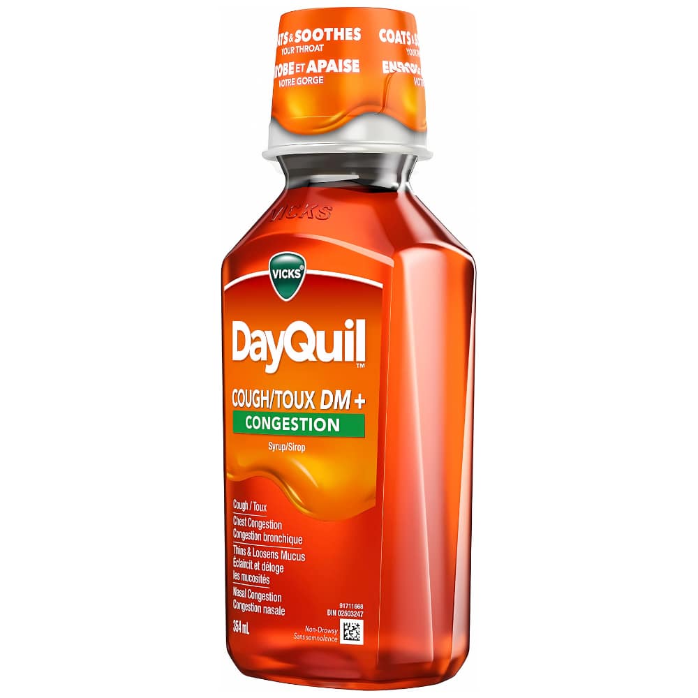 DayQuil Cough & Congestion Relief Liquid Medicine, Multi-Symptom Non-Drowsy Daytime Relief for Cough, Chest Congestion, Mucus, and Nasal Congestion, Effective Cough Relief
