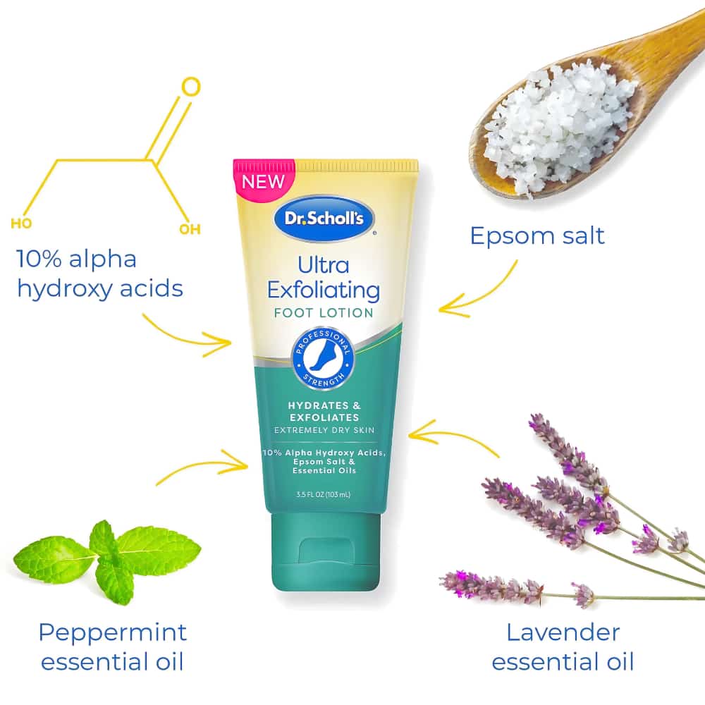 Dr. Scholl's Ultra-Exfoliating Foot Lotion - 100g