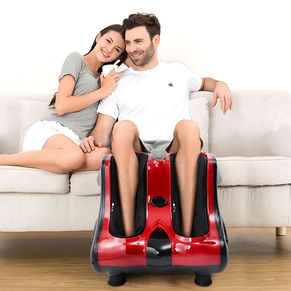 Costway Shiatsu Kneading Rolling Vibration Heating Foot Calf Leg Massager