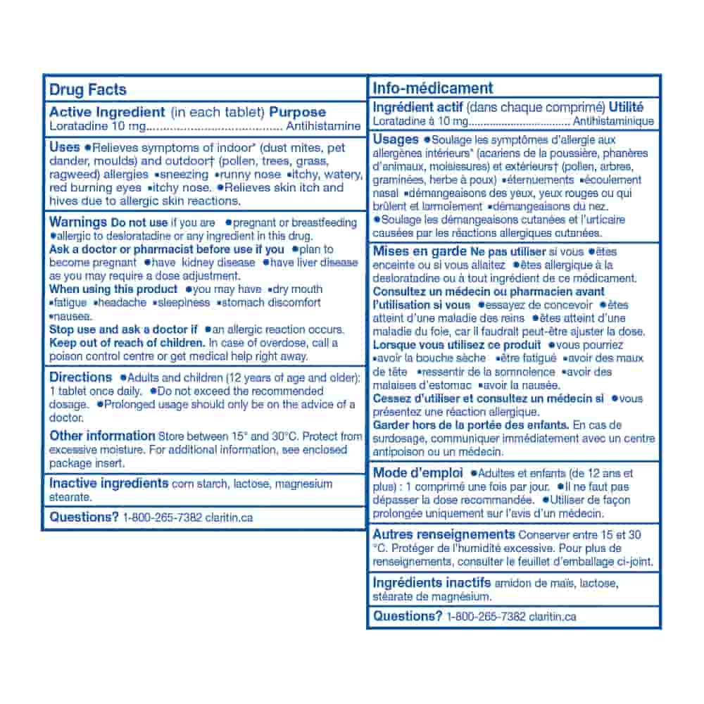 Claritin Allergy 24 Hour Rapid Dissolve Tablets - 10mg - 30's