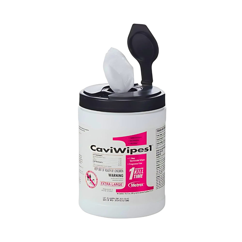 CaviWipes1 Surface Disinfectant Wipe Canister Alcohol Scent 65 Ct 13-5150