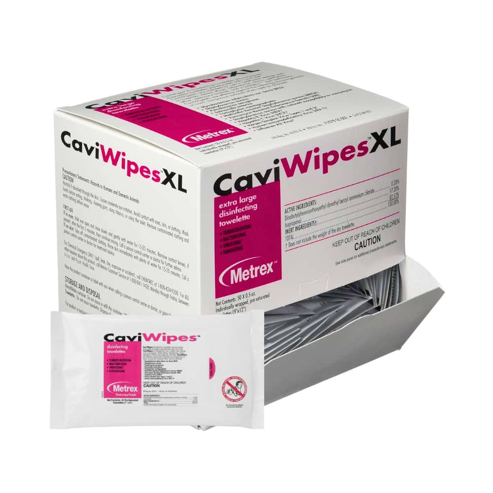 CAVIWIPES SURFACE DISINFECTANT WIPES 6"X6.7"