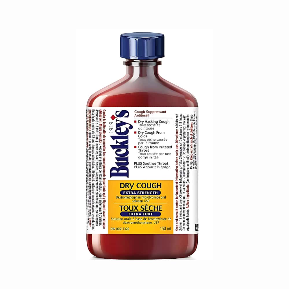 Buckley’s Dry Cough Extra Strength Cough Suppressant Syrup, 150ML