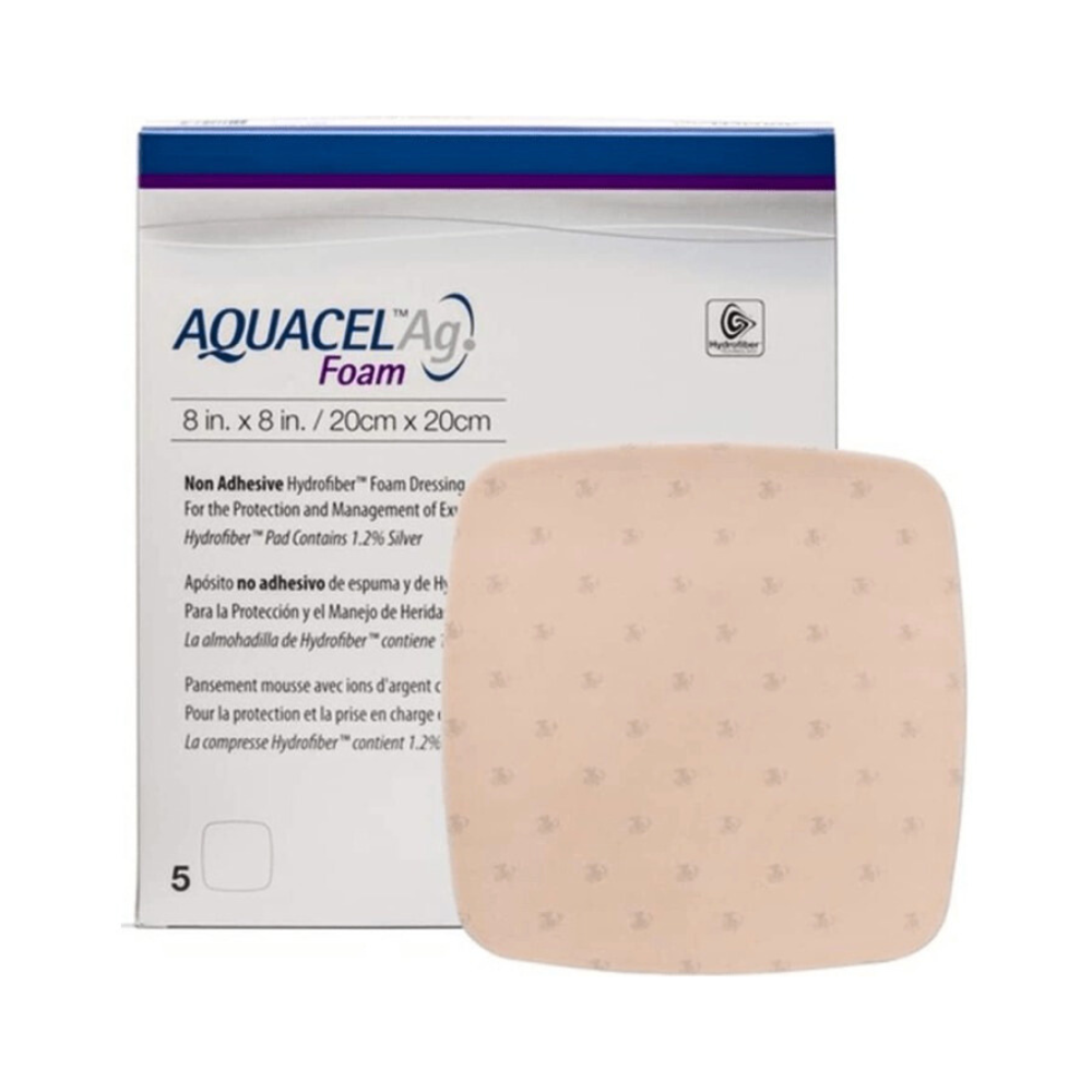 AQUACEL Ag Foam Non-Adhesive Dressing 100% Gentle