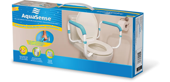 AQUASENSE TOILET SAFETY RAILSAQUASENSE TOILET SAFETY RAILS