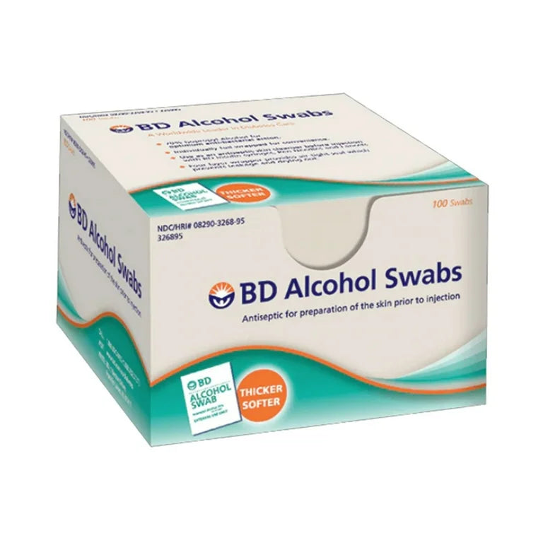 BD Isopropyl Alcohol Swabs (Case of 1200) 326895