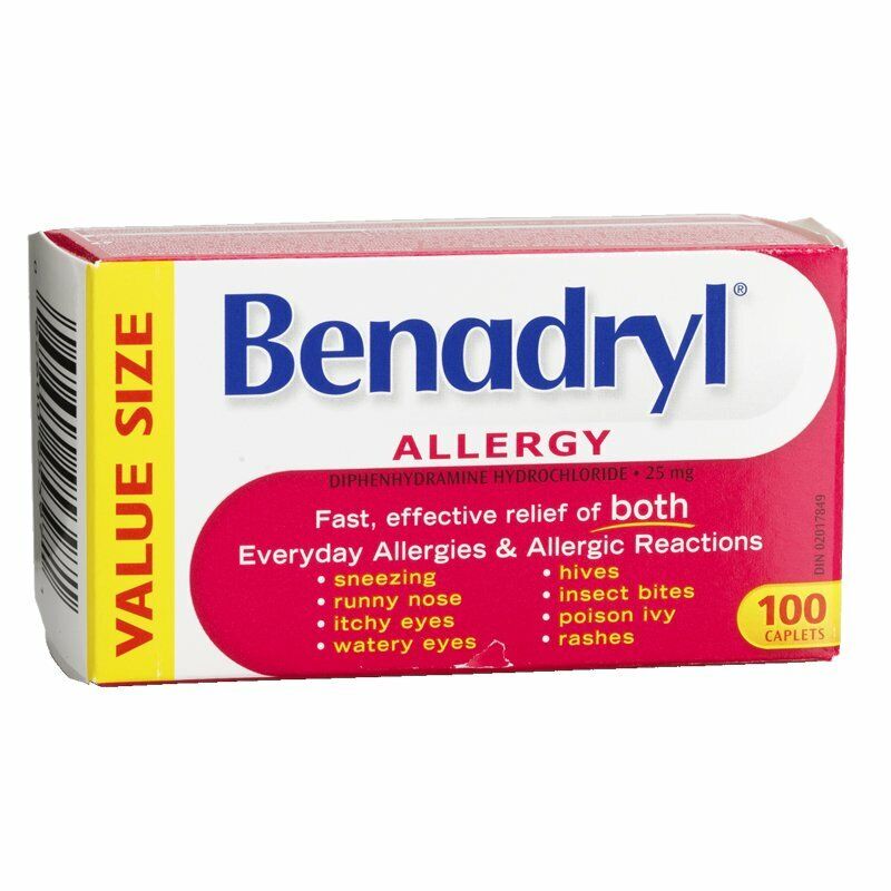 Benadryl Allergy Caplets - 100's