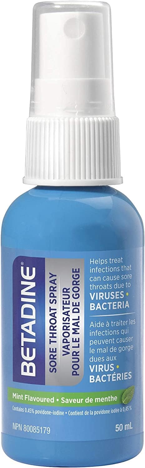 Betadine Sore Throat Spray - Mint - 50ml