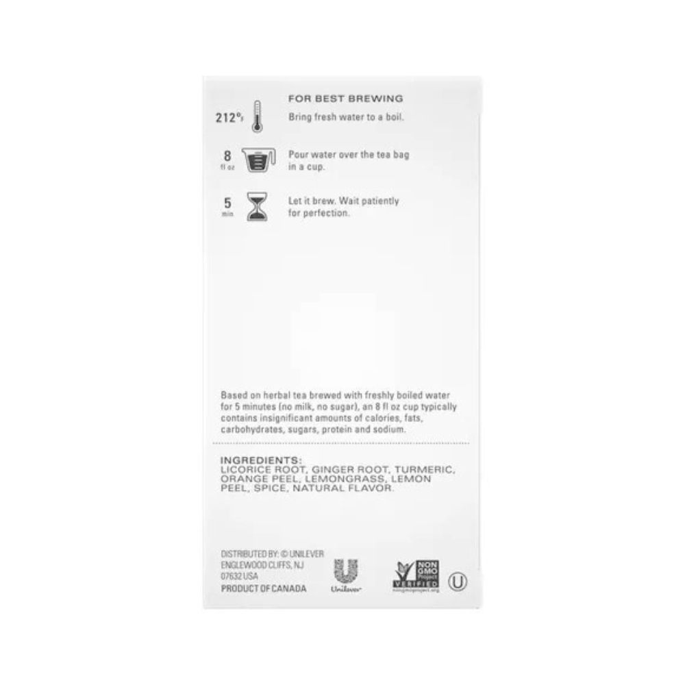 Buy Tazo Herbal Tea Turmeric Bliss Calming & Flavorful | 20 Count