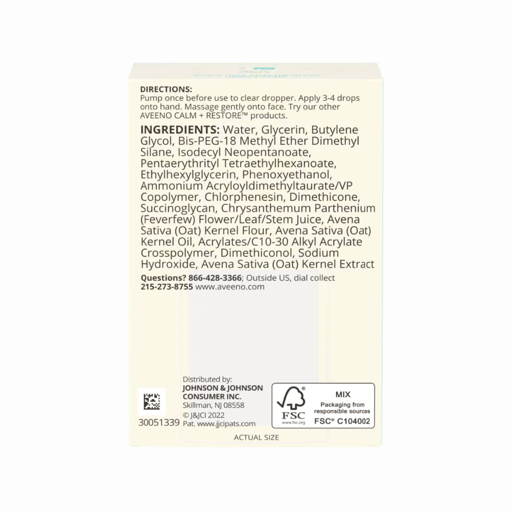 Calm + Restore Triple Oat Serum for Sensitive Skin Description