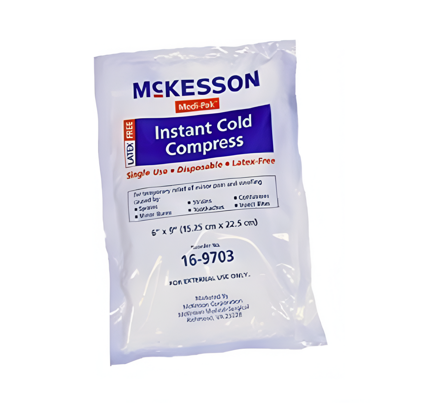 Instant cold packs 5.75" x 8.5" - 24/case