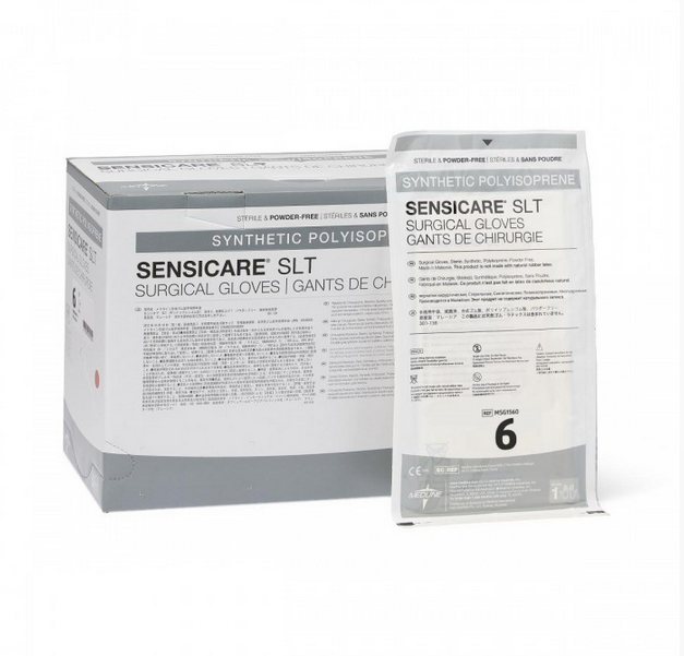 Gloves, Sensicare SLT, Polyisoprene, Powder Free, Size 6 - 50/Box
