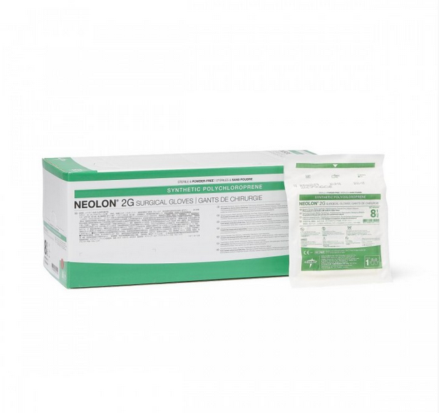 Gloves, Sterile (Neolon 2G), Non-Latex/Neoprene Powder Free - Size 8.5, 50 Pair/Box
