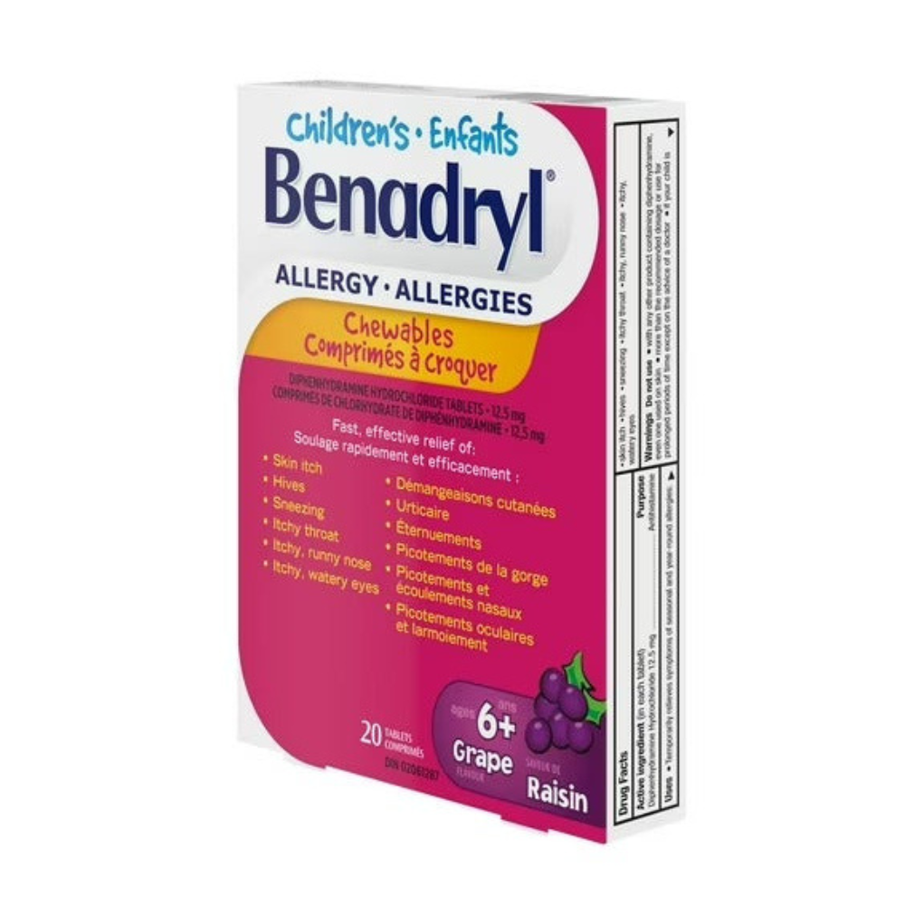 Children’s Benadryl Chewables Fast Allergy Relief