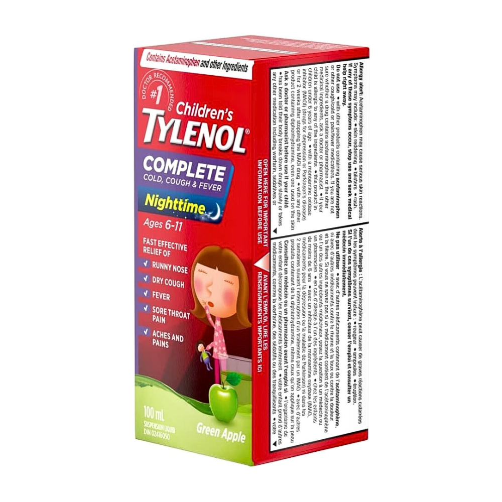 Children’s Tylenol Nighttime Cold, Cough & Fever Relief