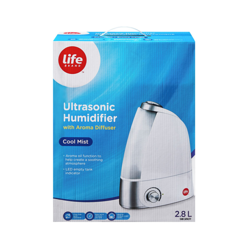 Cool Mist Ultrasonic Humidifier with Aroma Diffuser 2.8L