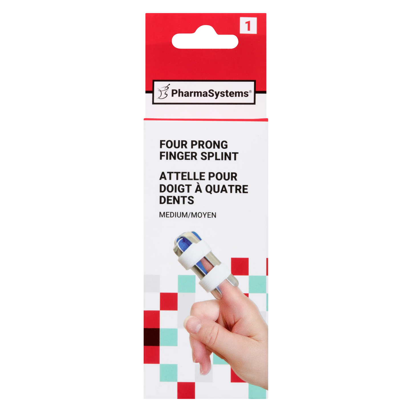 PharmaSystems Four Prong Finger Splints - Medium - PS213M