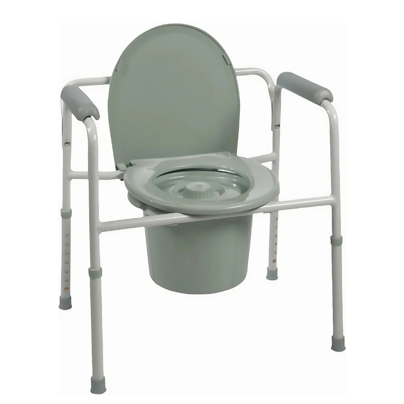 ProBasics 3-in-1 Steel Commode w/Plastic Armrests