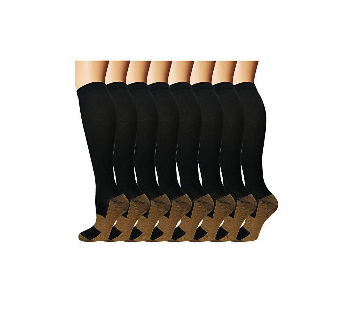 Graduated Medical Copper Compression Socks for Men - Women